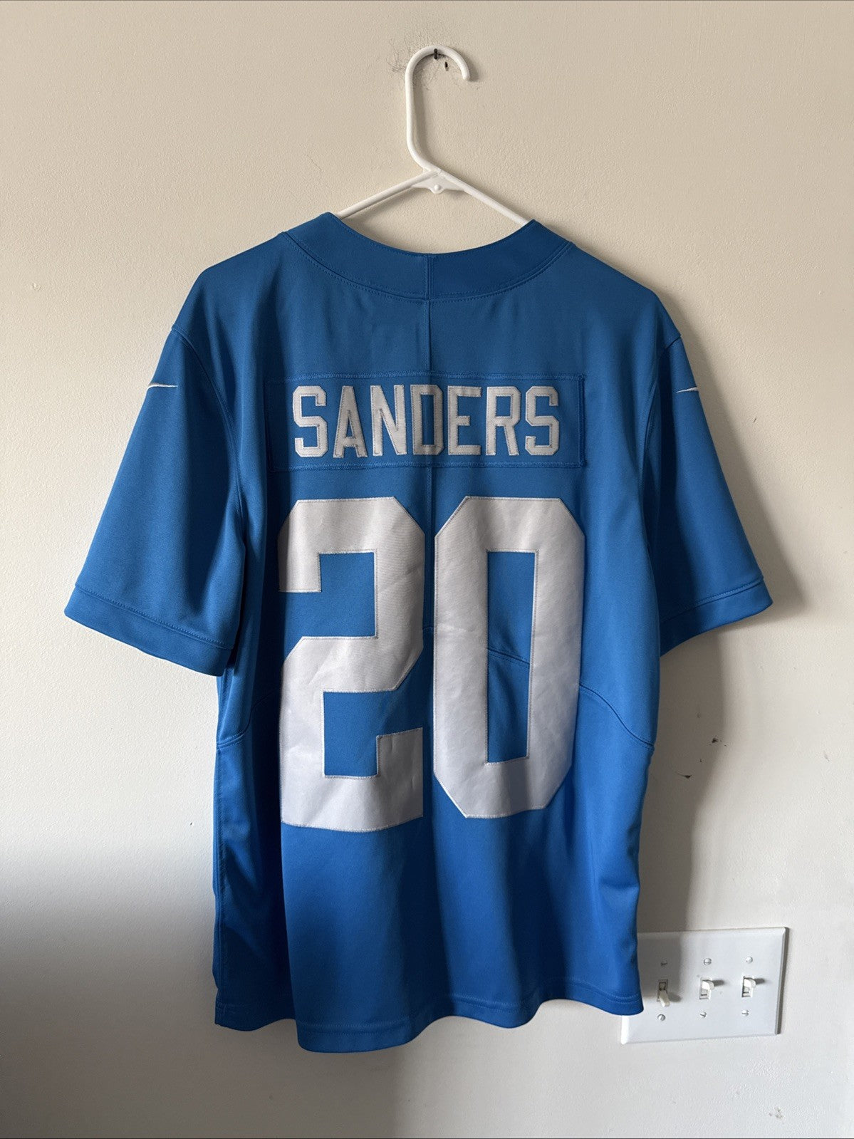 Men’s Nike Barry Sanders #20 Detroit Lions Vapor Limited NFL Jersey Sz M - Blue