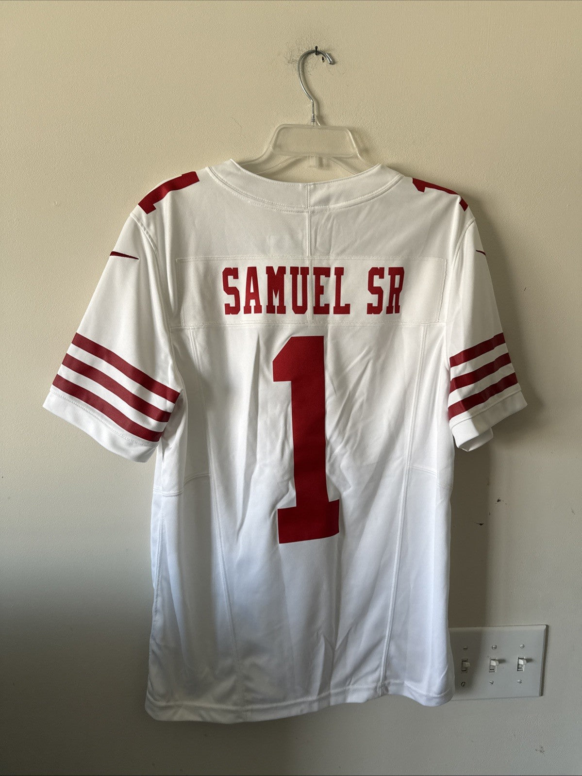 MEN’S NIKE DEEBO SAMUEL SR #1 SAN FRANCISCO 49ers VAPOR LMTD JERSEY SZ M - RARE