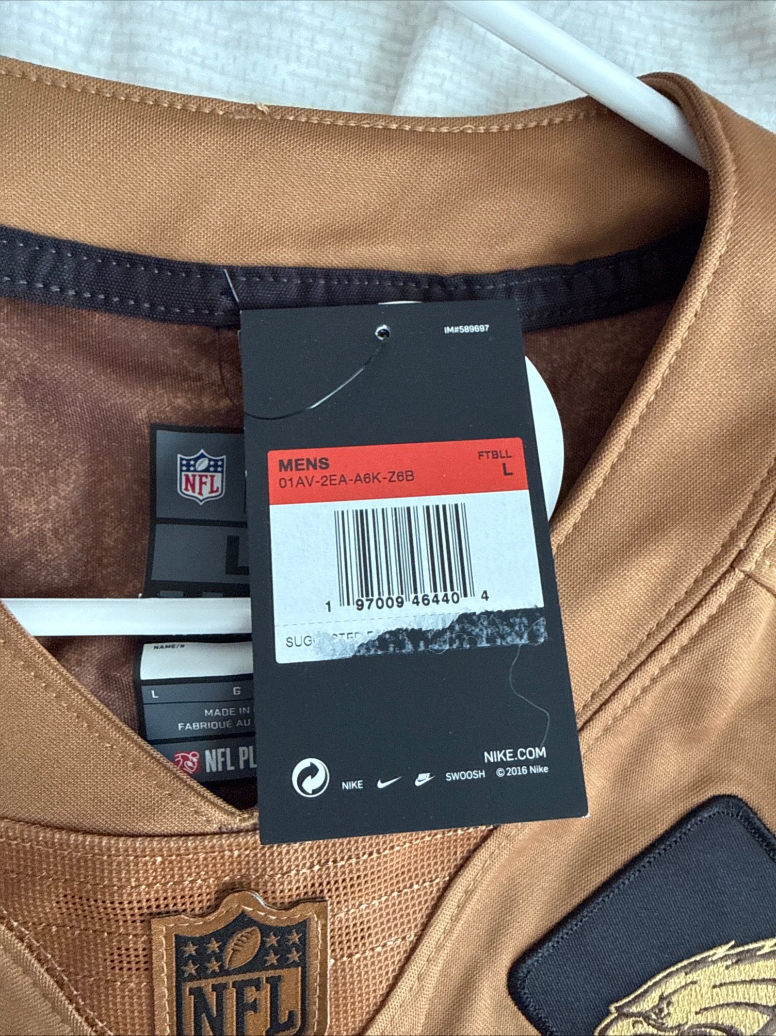 Men's Nike Brian Dawkins #20 Eagles Salute To Service NFL Jersey Sz L - NWT RARE