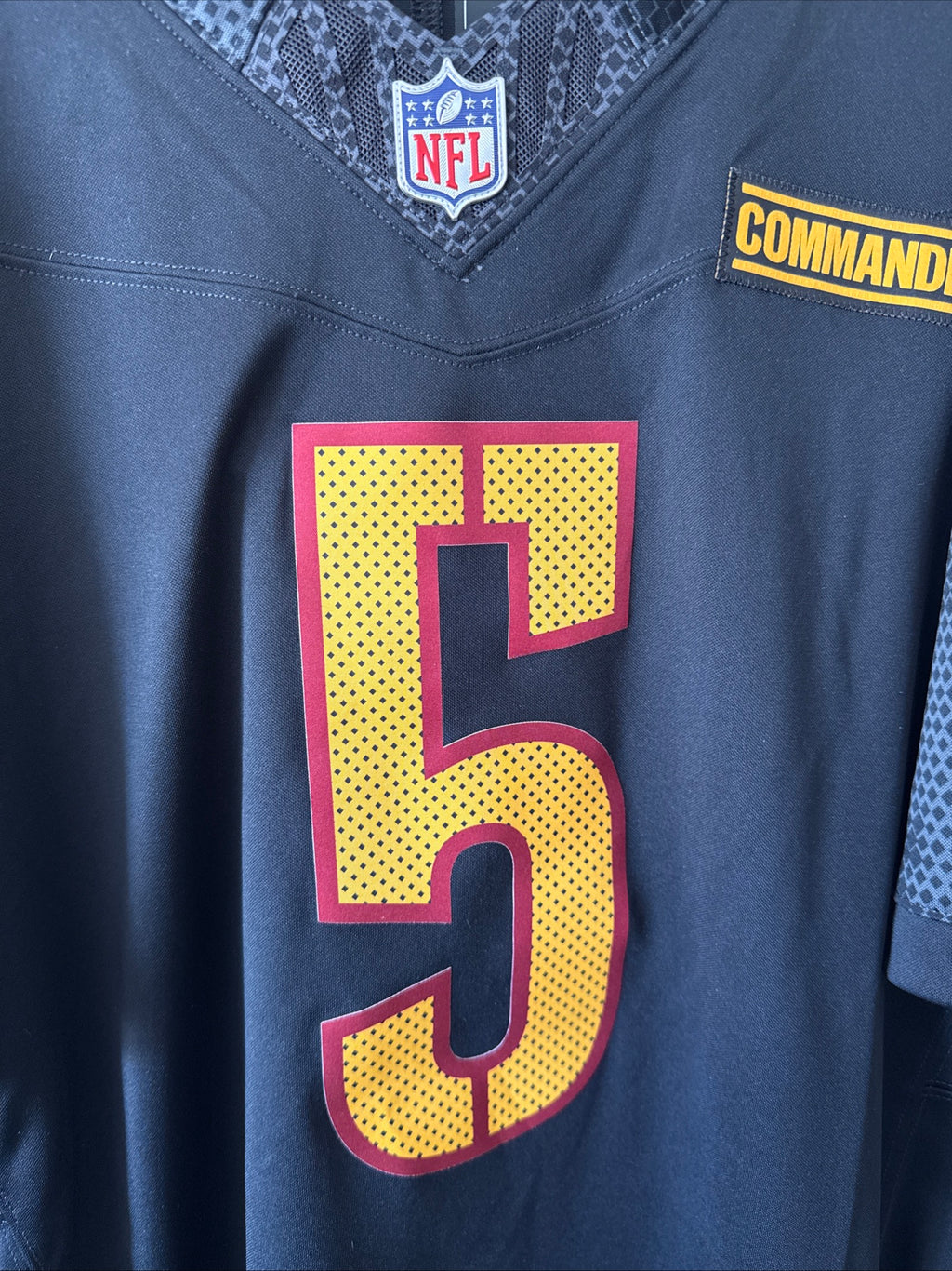 Men's Nike Jayden Daniels #5 Washington Commanders Alt Vapor Lmtd Jersey Sz XL