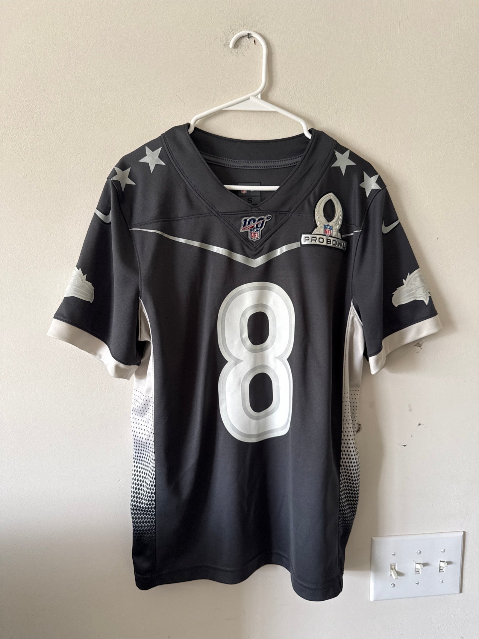 Men’s Nike Lamar Jackson #8 Ravens 2020 Pro Bowl Jersey Sz S - Black RARE