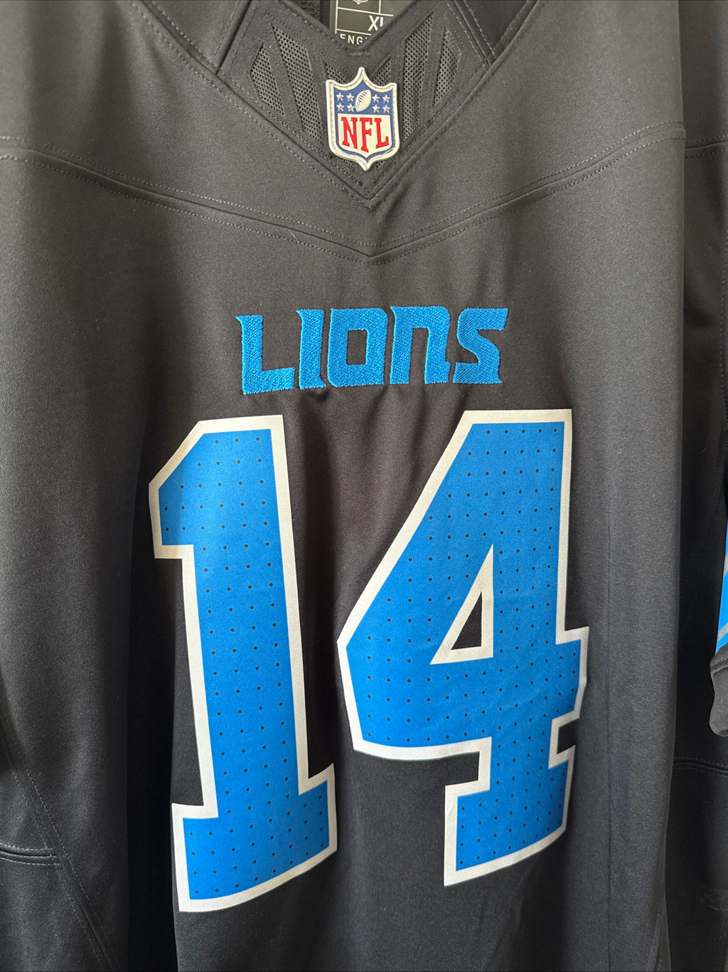 Men’s Nike Amon-Ra St. Brown #14 Detroit Lions 2nd Alt Vapor Lmtd Jersey Sz XL