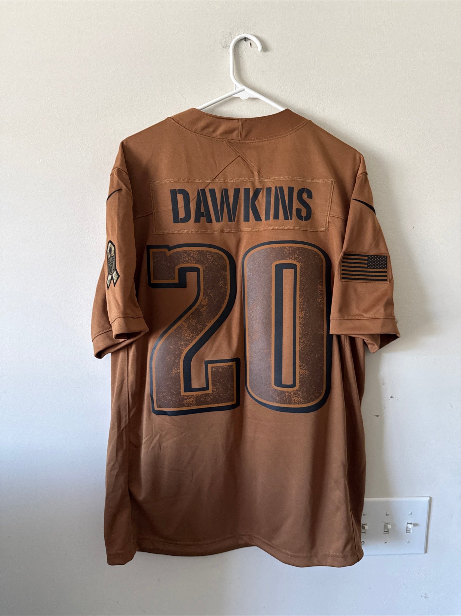 Men's Nike Brian Dawkins #20 Eagles Salute To Service NFL Jersey Sz L - NWT RARE