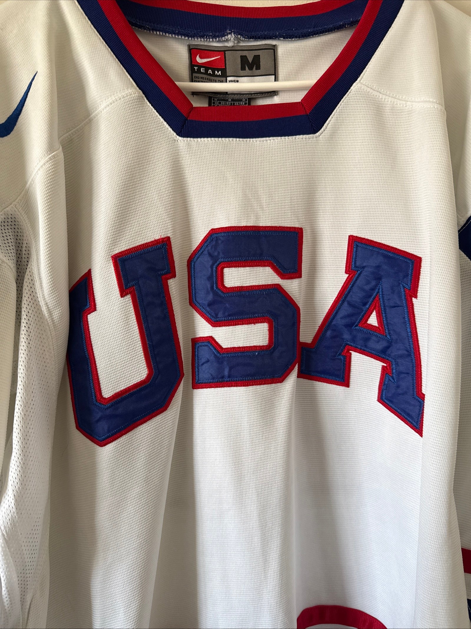 Men’s Nike Tim Thomas #30 Team USA 2010 Olympics Authentic Jersey Sz M - RARE