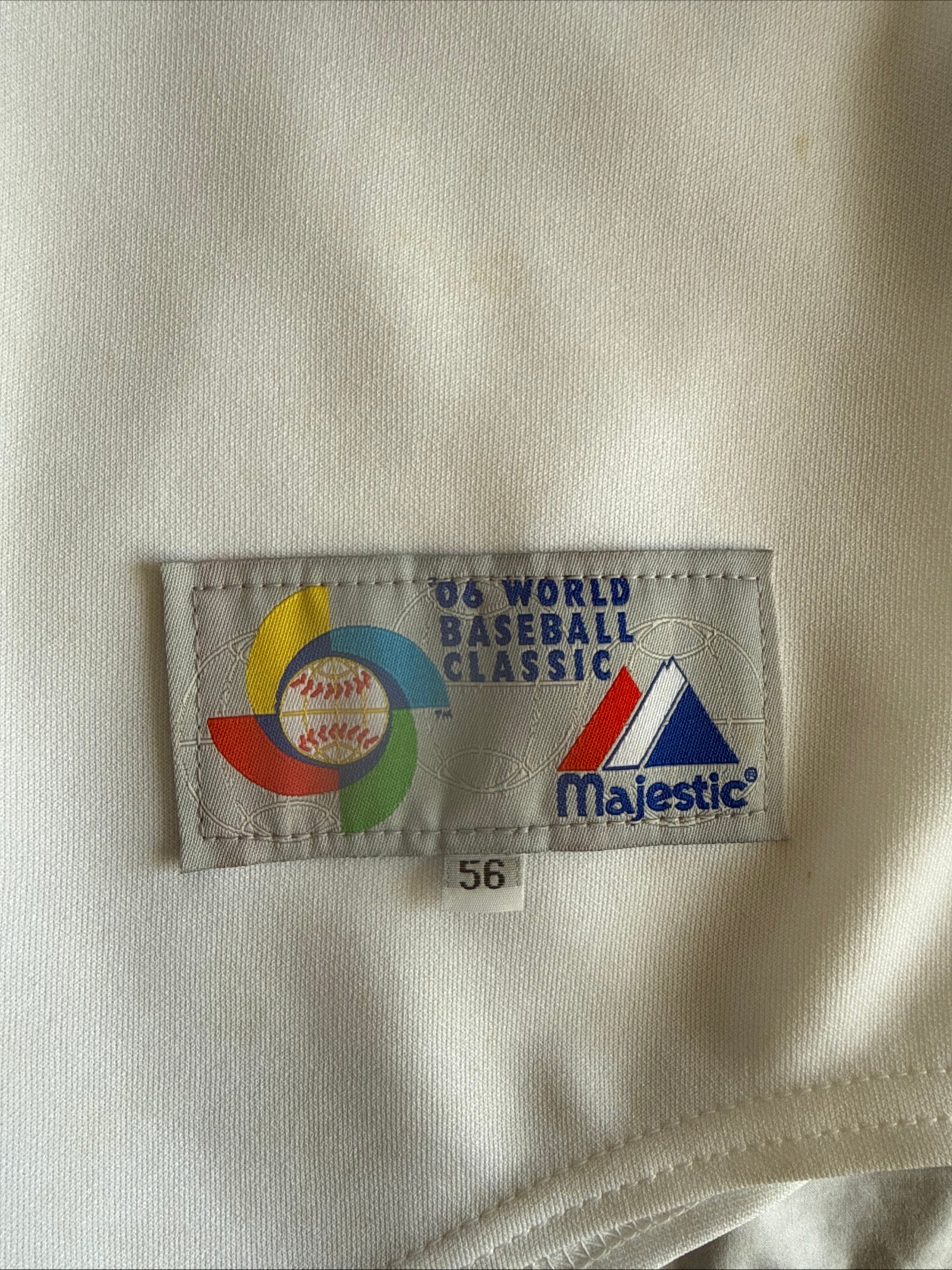 MEN’S MAJESTIC DEREK JETER #2 TEAM USA 2006 WORLD BASEBALL CLASSIC JERSEY SZ 56