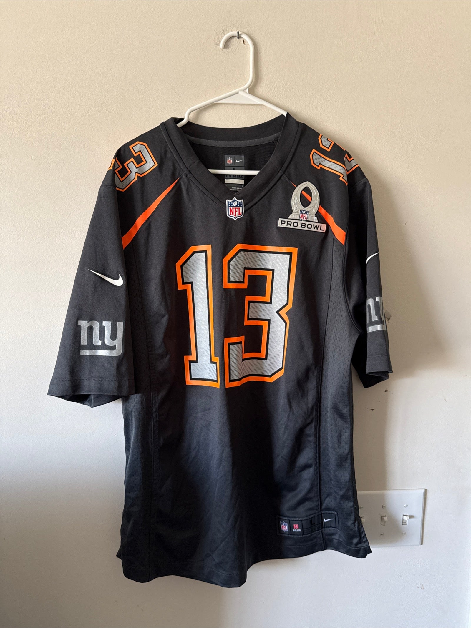 Men’s Nike Odell Beckham Jr #13 NY Giants 2015 Pro Bowl Limited Jersey Sz L RARE