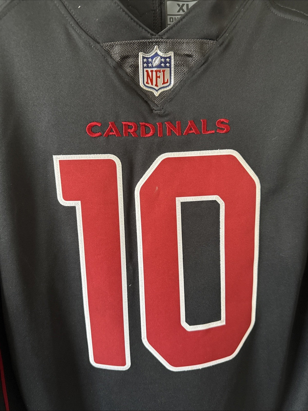 Men’s Nike DeAndre Hopkins 10 Arizona Cardinals Vapor Limited Alt Jersey Sz XL - Kyle’s Football Cards