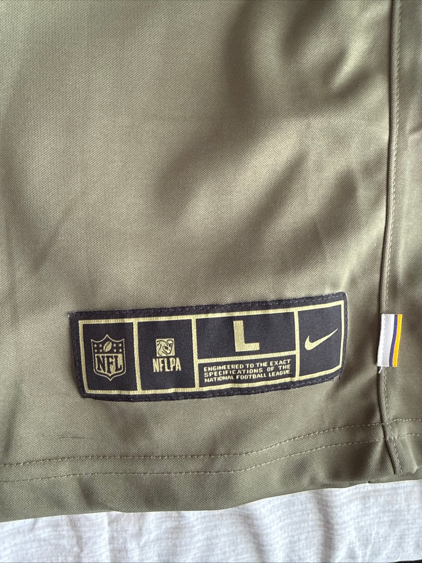 Men’s Nike Justin Jefferson 18 Vikings Salute To Service Lmtd Jersey Sz L RARE - Kyle’s Football Cards