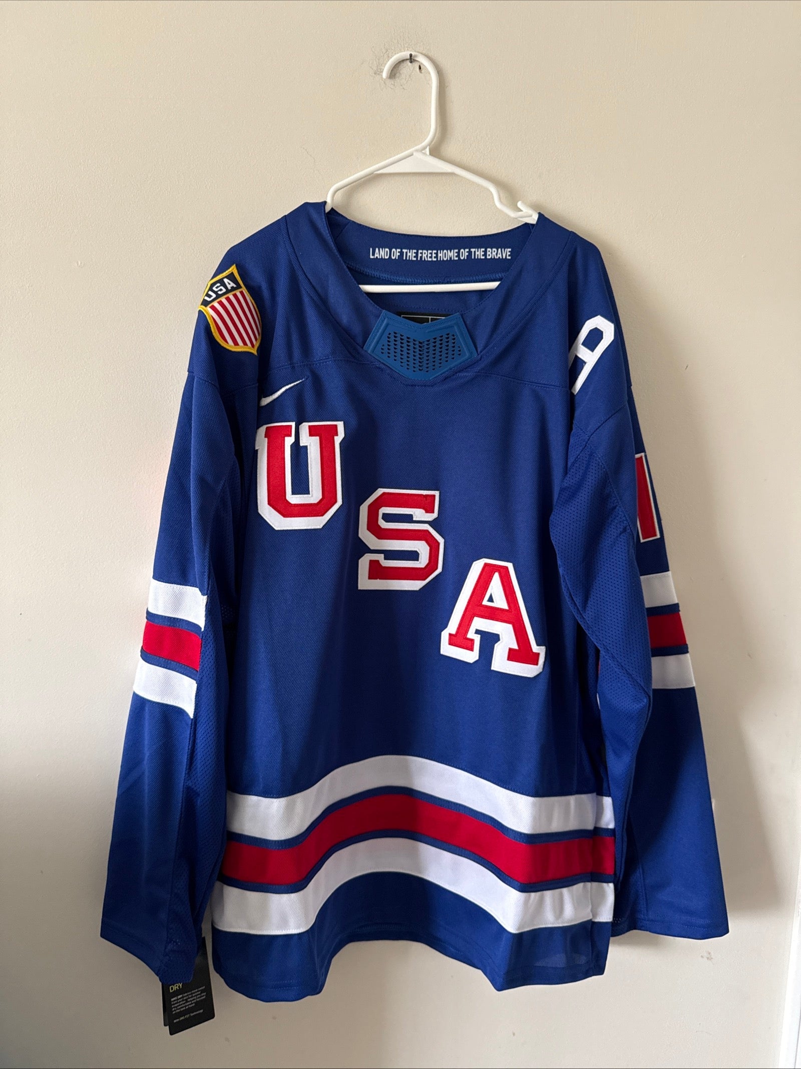 Men’s Nike Matthew Tkachuk 19 Team USA Hockey 2026 Olympics Jersey XL RARE NWT - Kyle’s Football Cards