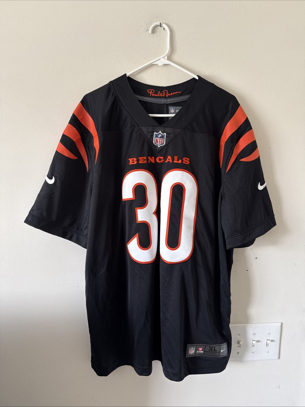 Men’s Nike JESSIE BATES III #30 CINCINNATI BENGALS Vapor Lmtd Jersey Sz XL RARE