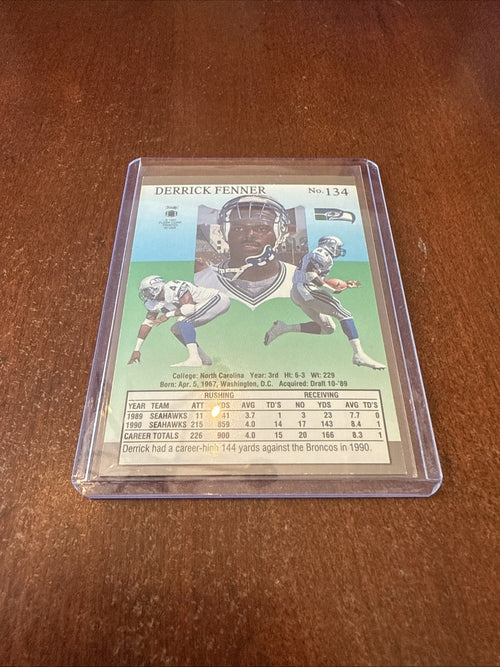 1991 Fleer Ultra - Derrick Fenner #134 Autograph