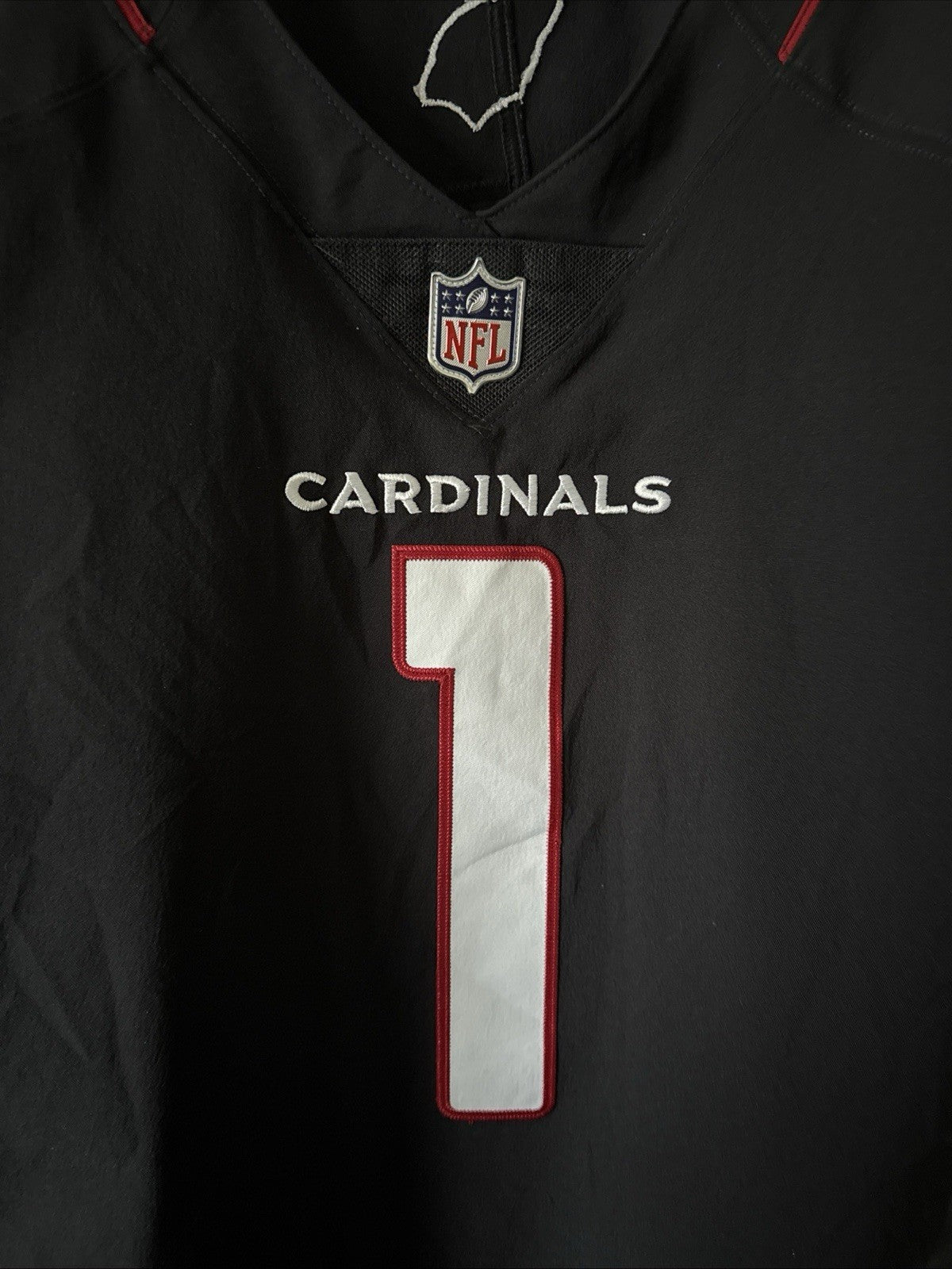 Men’s Nike Kyler Murray #1 Arizona Cardinals Vapor Elite Jersey Sz 48 - Black