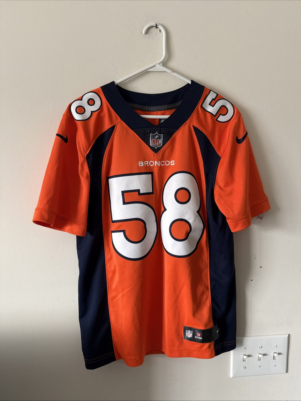 Men’s Nike Von Miller #58 Denver Broncos Vapor Limited Jersey Sz S - Orange RARE