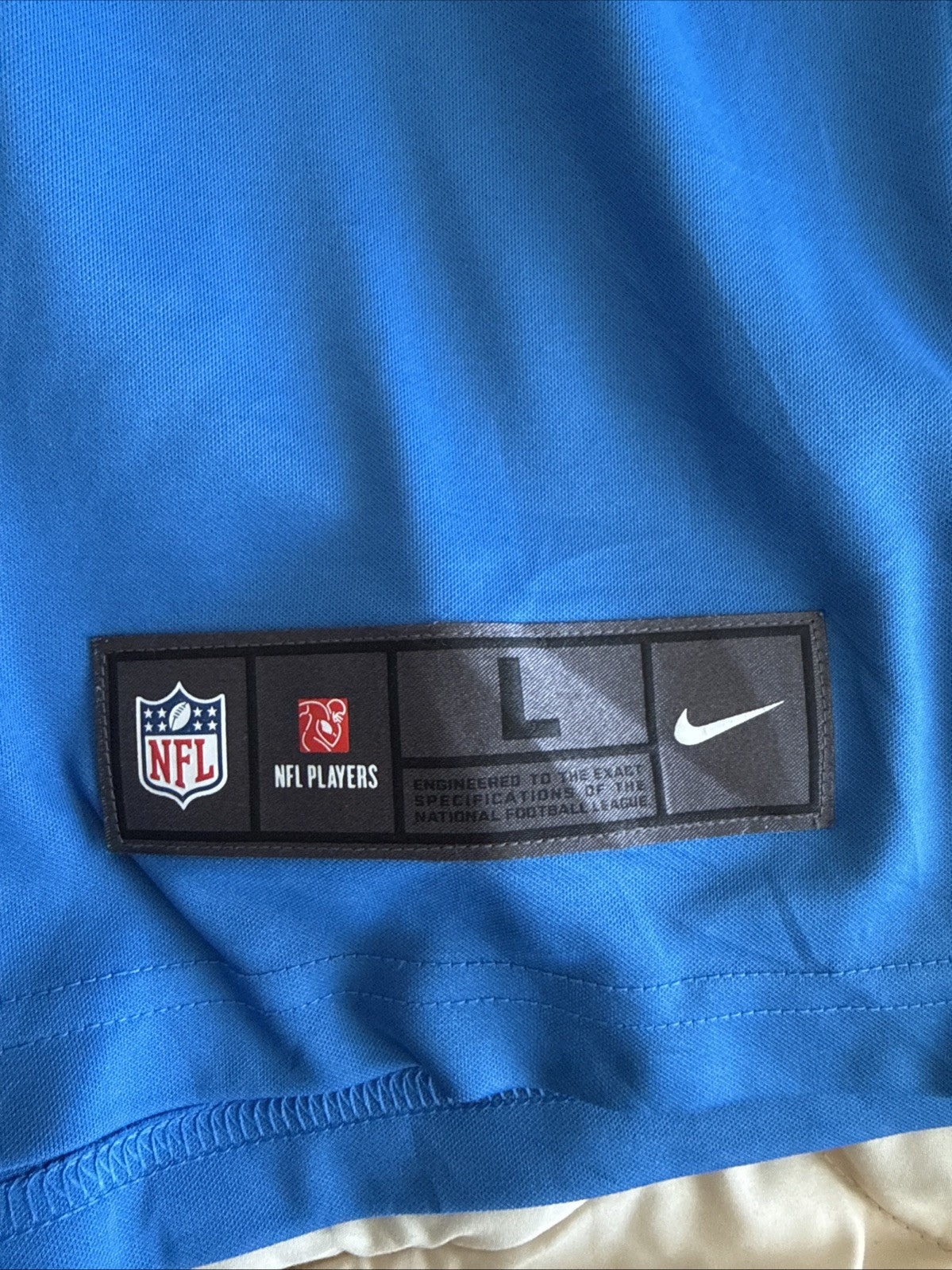 Men’s Nike Matthew Stafford #9 Detroit Lions Vapor Limited Jersey Sz L Blue RARE