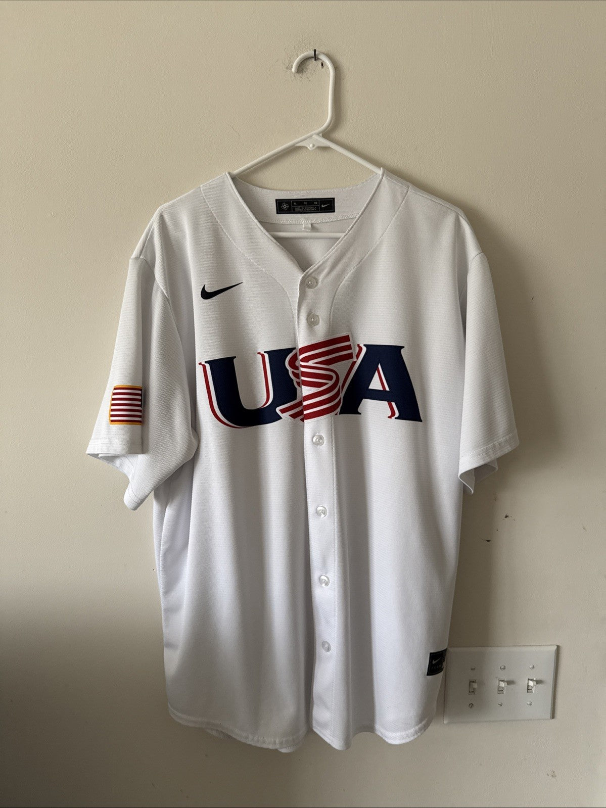 Men’s Nike Cedric Mullins #31 Team USA WBC Home Baseball Jersey Sz XL - RARE