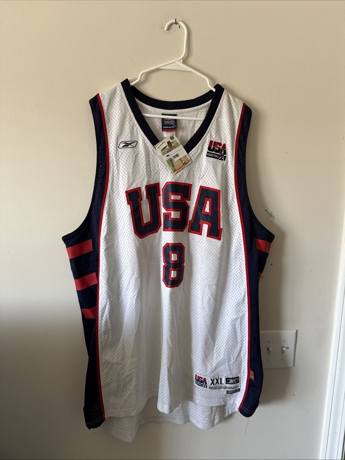 Men’s Reebok Carmelo Anthony #8 Team USA 2004 Olympics Jersey Sz 2XL - NWT RARE