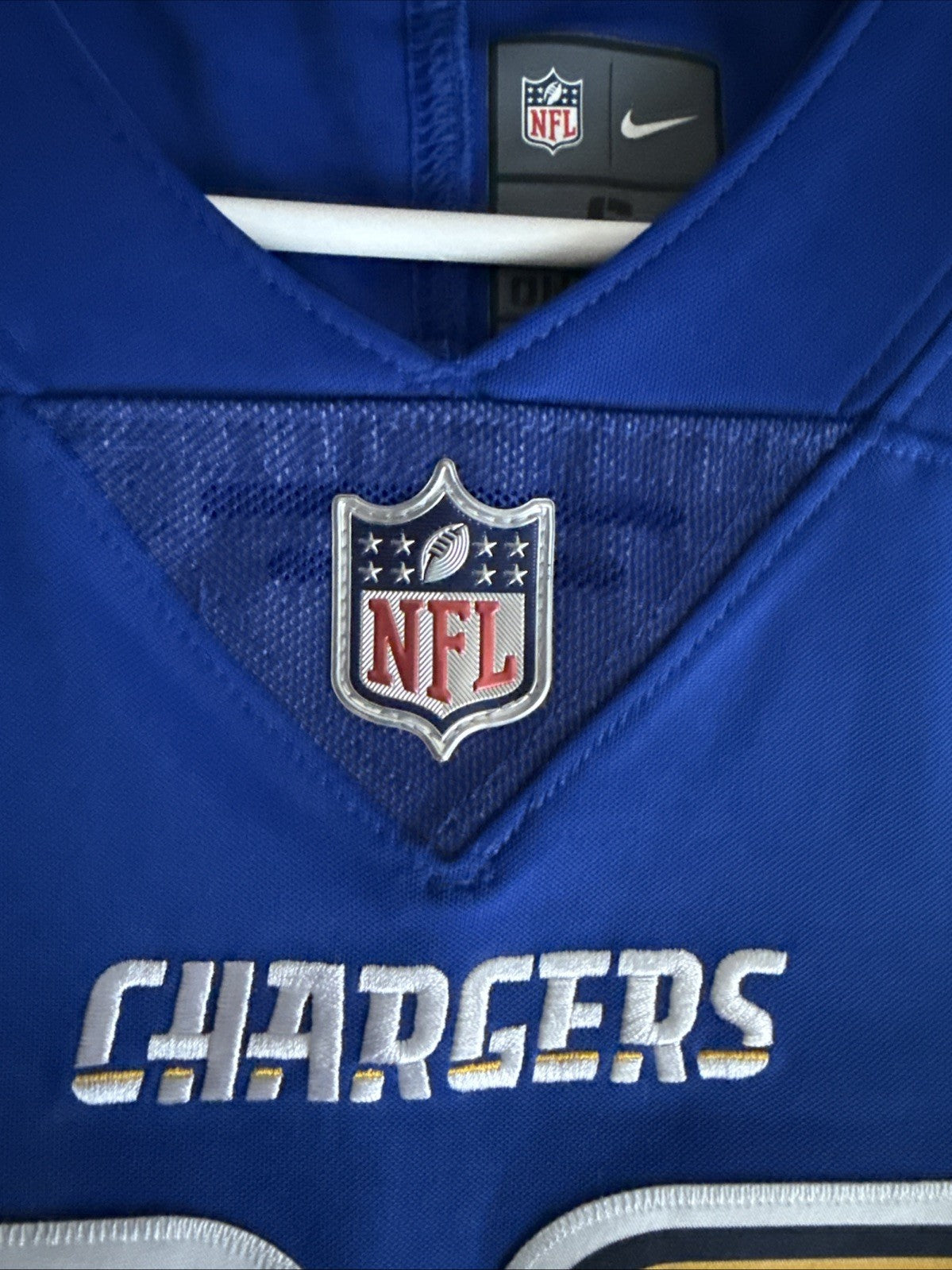 Men’s Nike Melvin Gordon III #28 LA Chargers Vapor Lmtd Jersey Sz S - Blue RARE