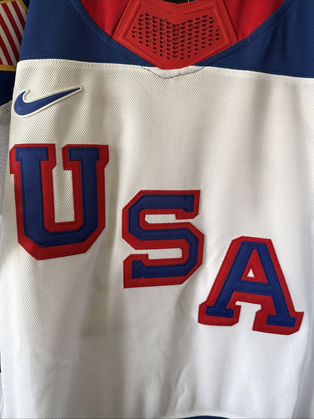 Men’s Nike Jack Hughes #86 Team USA Hockey Jersey 2026 Olympics Sz L White RARE