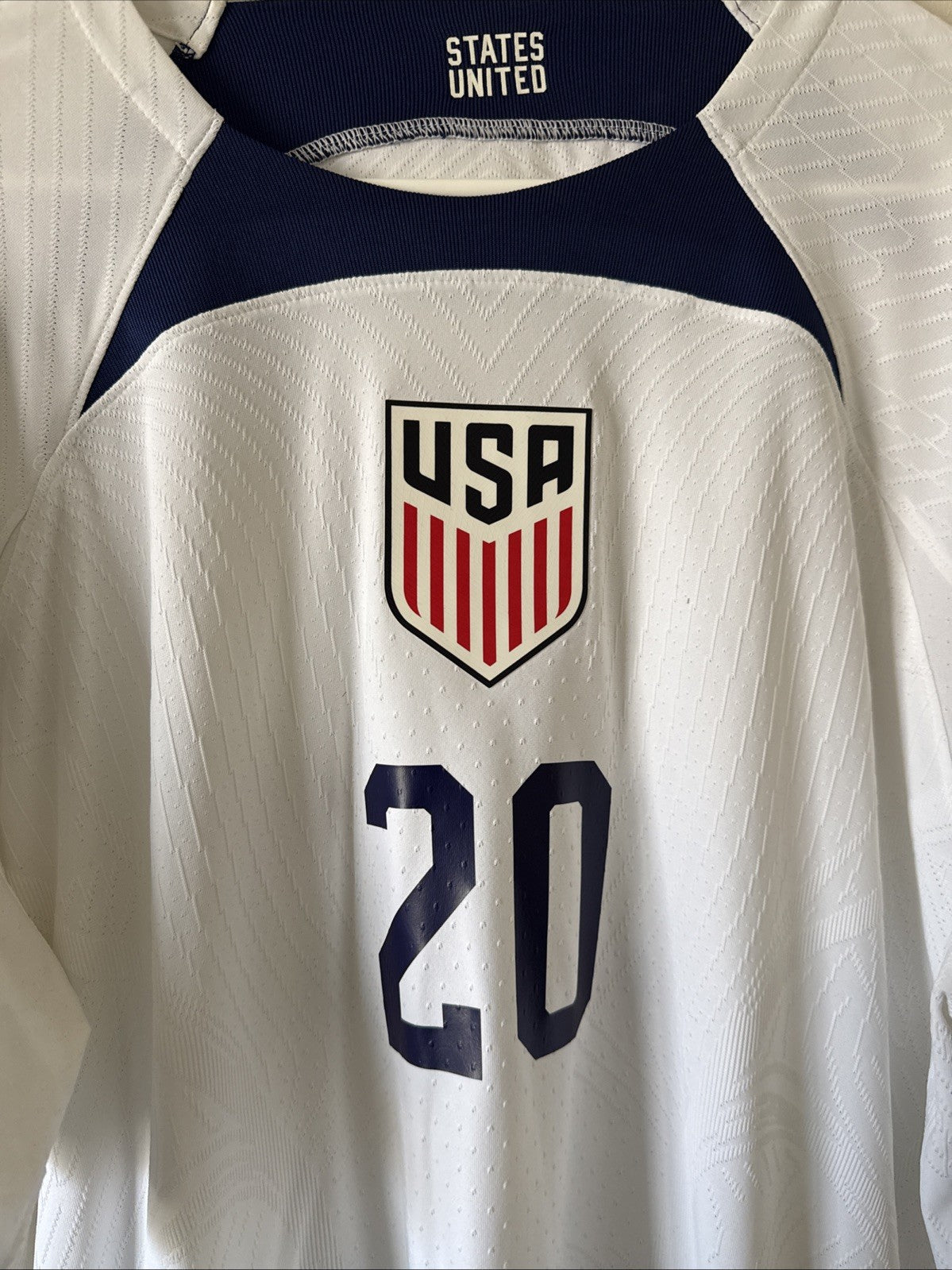 Men’s Nike ADV Folarin Balogun #20 2022 Team USA Soccer Jersey Sz XL - RARE