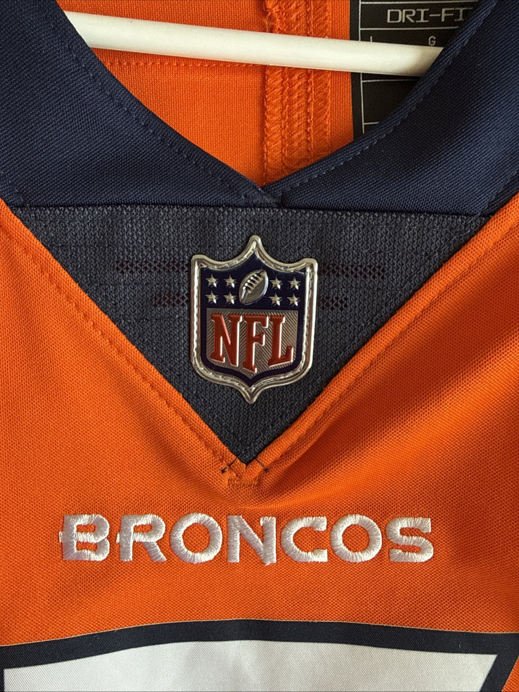 Men’s Nike John Elway #7 Denver Broncos Vapor Lmtd NFL Jersey Sz L - Orange RARE