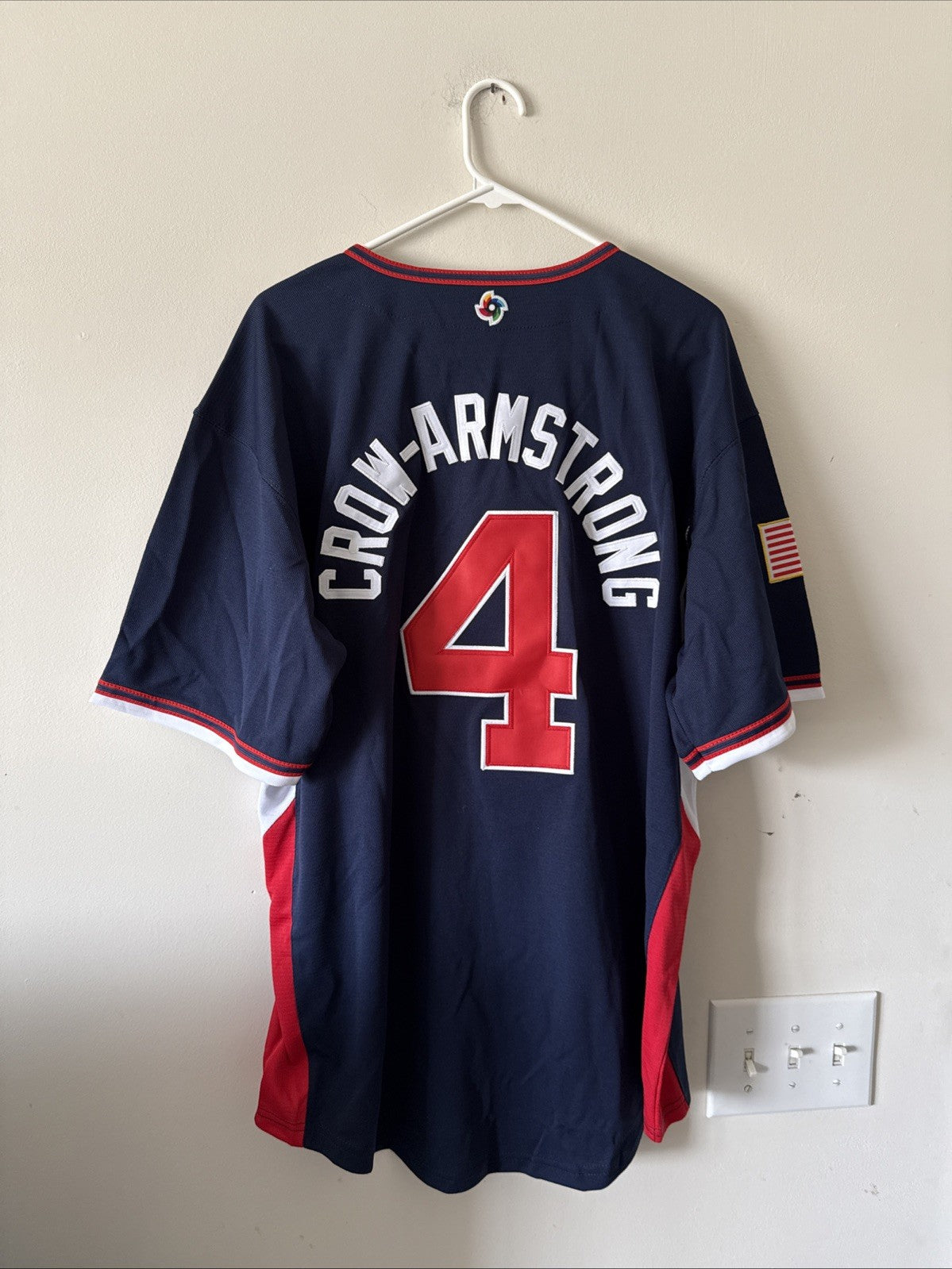 Men’s Nike Peter Crow-Armstrong #4 Team USA World Baseball Classic Jersey Sz XL