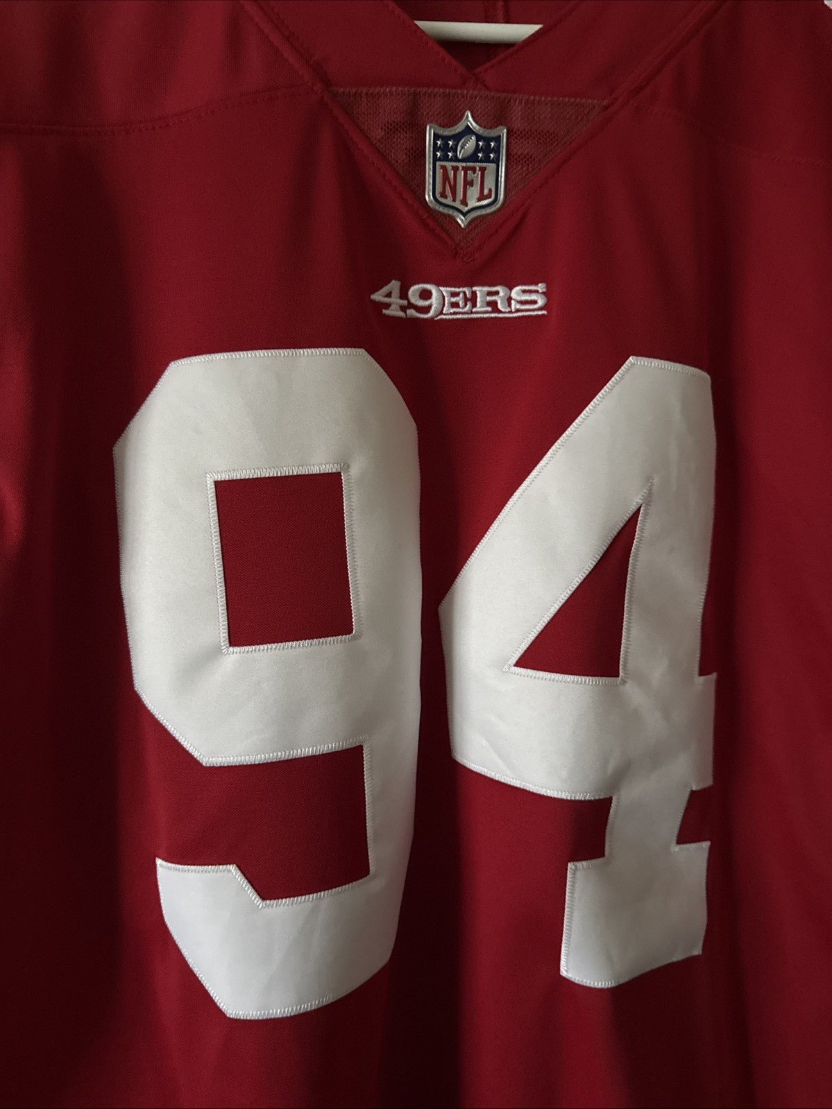 MEN’S NIKE SOLOMON THOMAS #94 SAN FRANSCISCO 49ERS VAPOR LMTD JERSEY SZ L - RARE