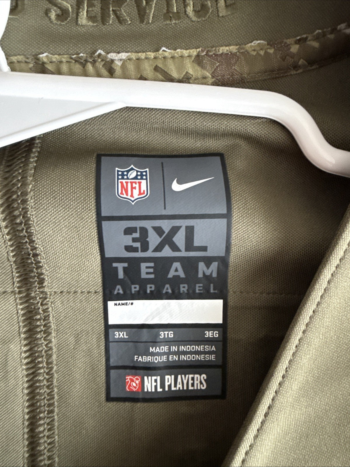 Men's Nike Cam Newton #1 Carolina Panthers Salute To Service Jersey Sz 3XL RARE