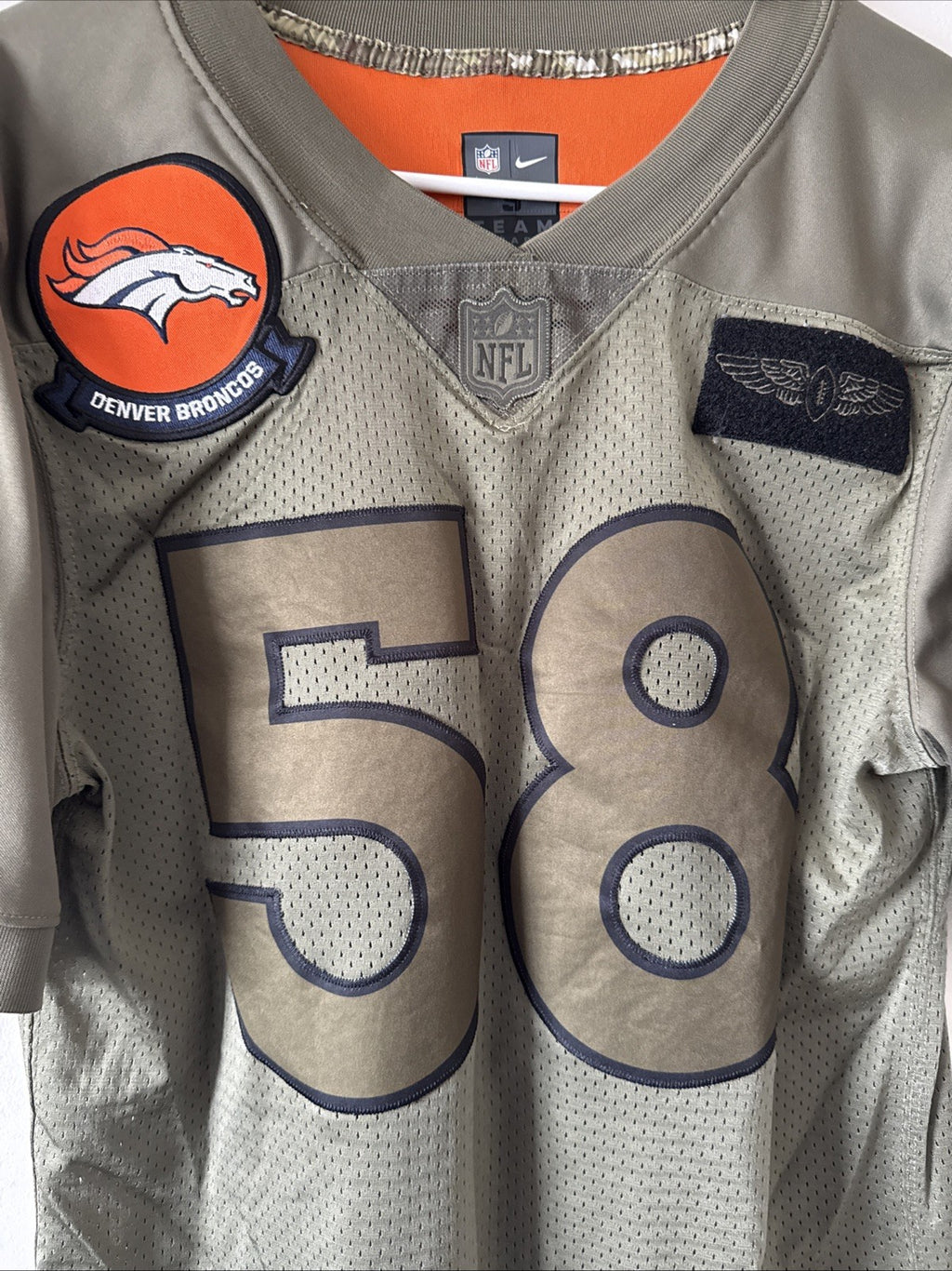 Men's Nike Von Miller #58 Broncos 19’ Salute to Service Limited Jersey Sz S RARE