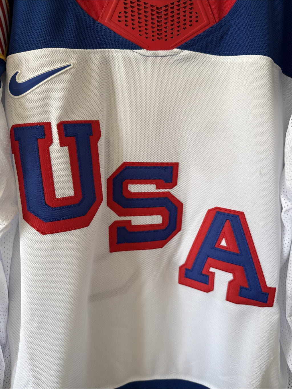 Men’s Nike Jack Hughes #86 Team USA Hockey Jersey 2026 Olympics Sz XL White RARE