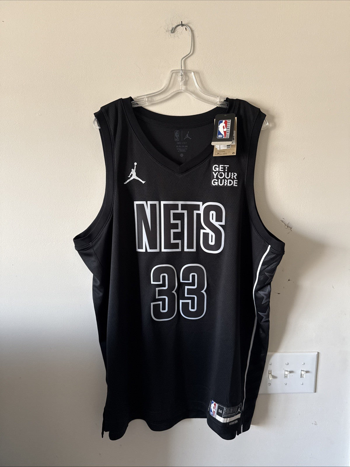 Men’s Jordan Nic Claxton #33 Brooklyn Nets Swingman NBA Jersey Sz 56 - NWT RARE