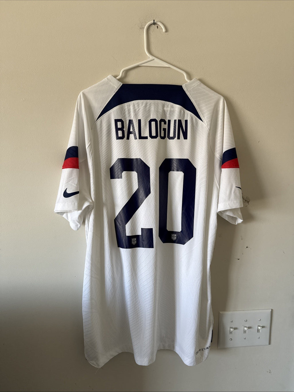 Men’s Nike ADV Folarin Balogun #20 2022 Team USA Soccer Jersey Sz XL - RARE