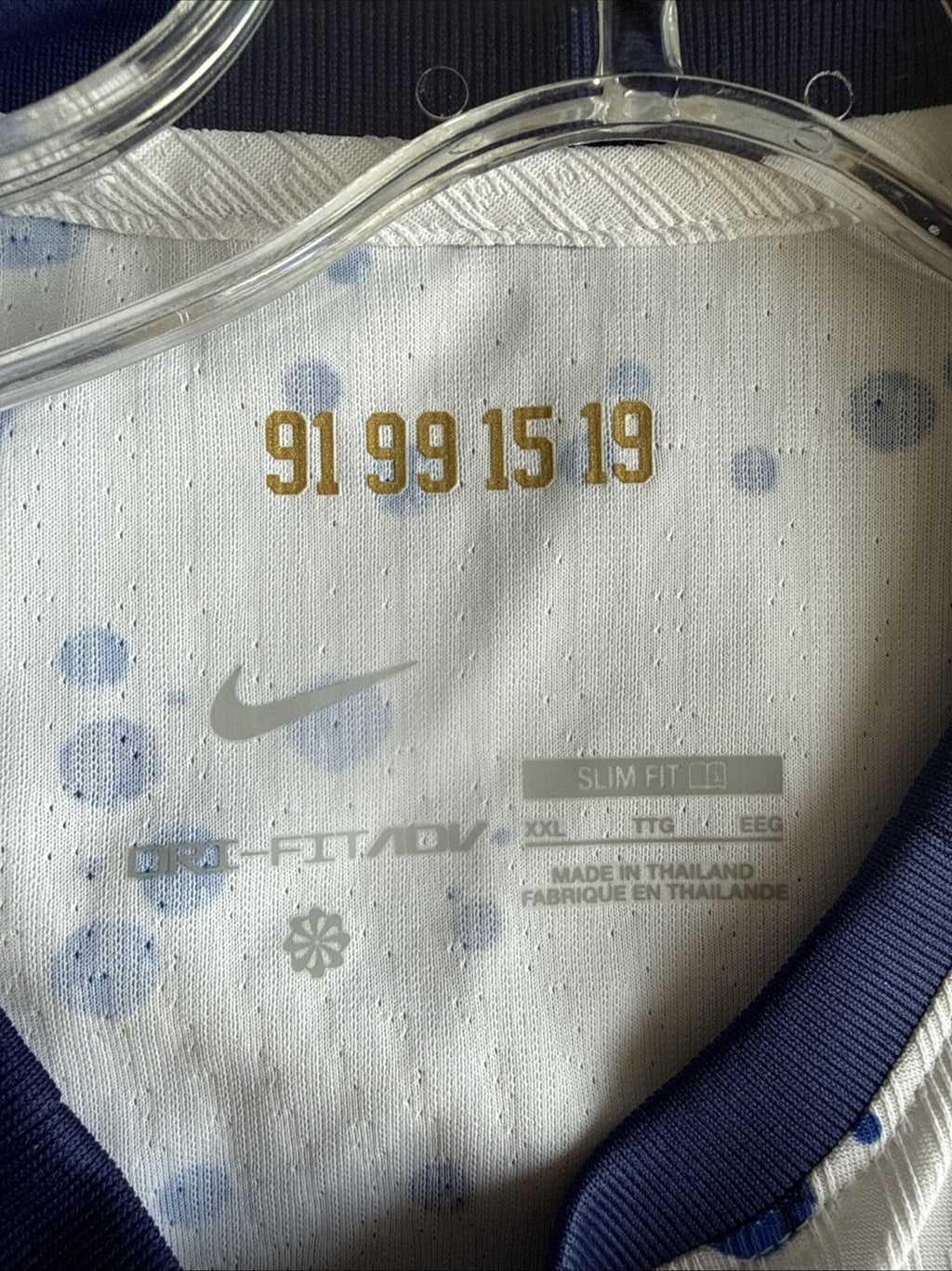 Men’s Nike 2023 USMNT ADV Authentic Soccer Home Jersey Sz 2XL - White RARE