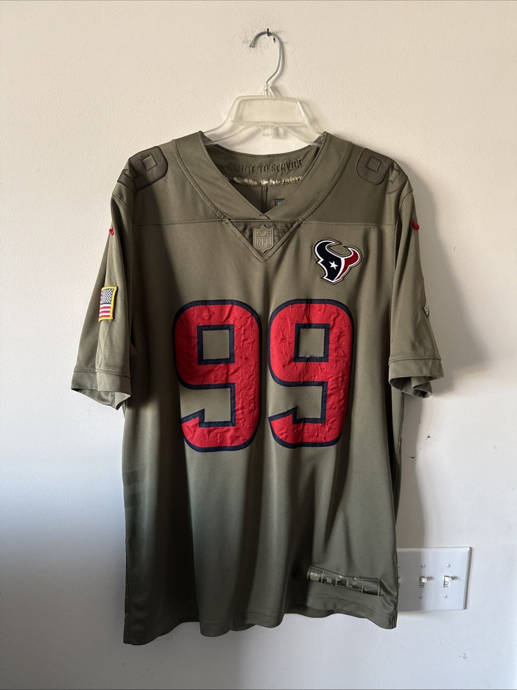 Men’s Nike JJ Watt #99 Houston Texans Salute to Service Limited Jersey Sz L RARE
