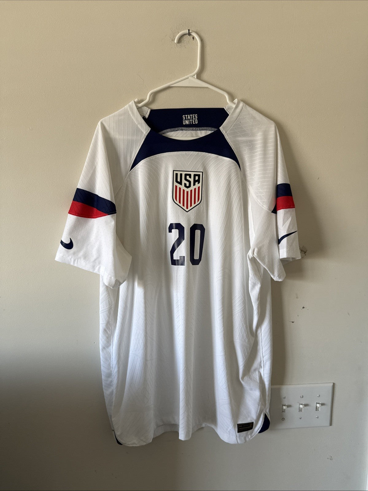 Men’s Nike ADV Folarin Balogun #20 2022 Team USA Soccer Jersey Sz XL - RARE