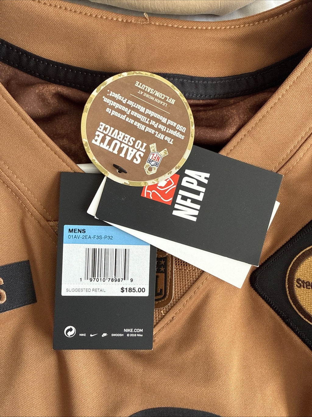 Men's Nike Kenny Pickett #8 Steelers Salute To Service Jersey Sz M - NWT RARE