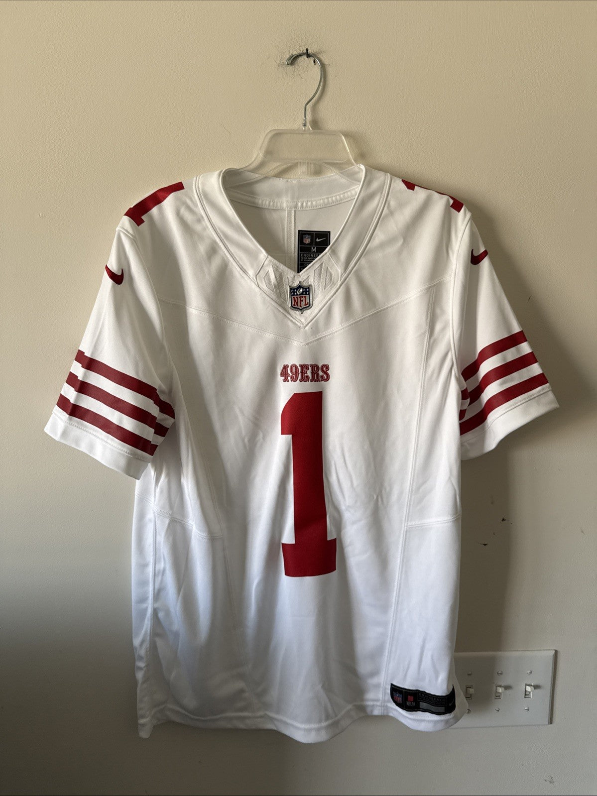 MEN’S NIKE DEEBO SAMUEL SR #1 SAN FRANCISCO 49ers VAPOR LMTD JERSEY SZ M - RARE