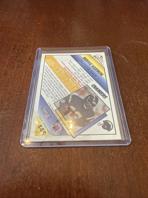 1991 Pacific - Ronnie Harmon #446 Autograph