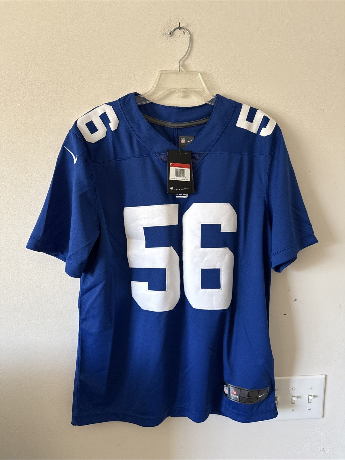 Men’s Nike Lawrence Taylor #56 New York Giants Vapor Lmtd Jersey Sz L - NWT RARE
