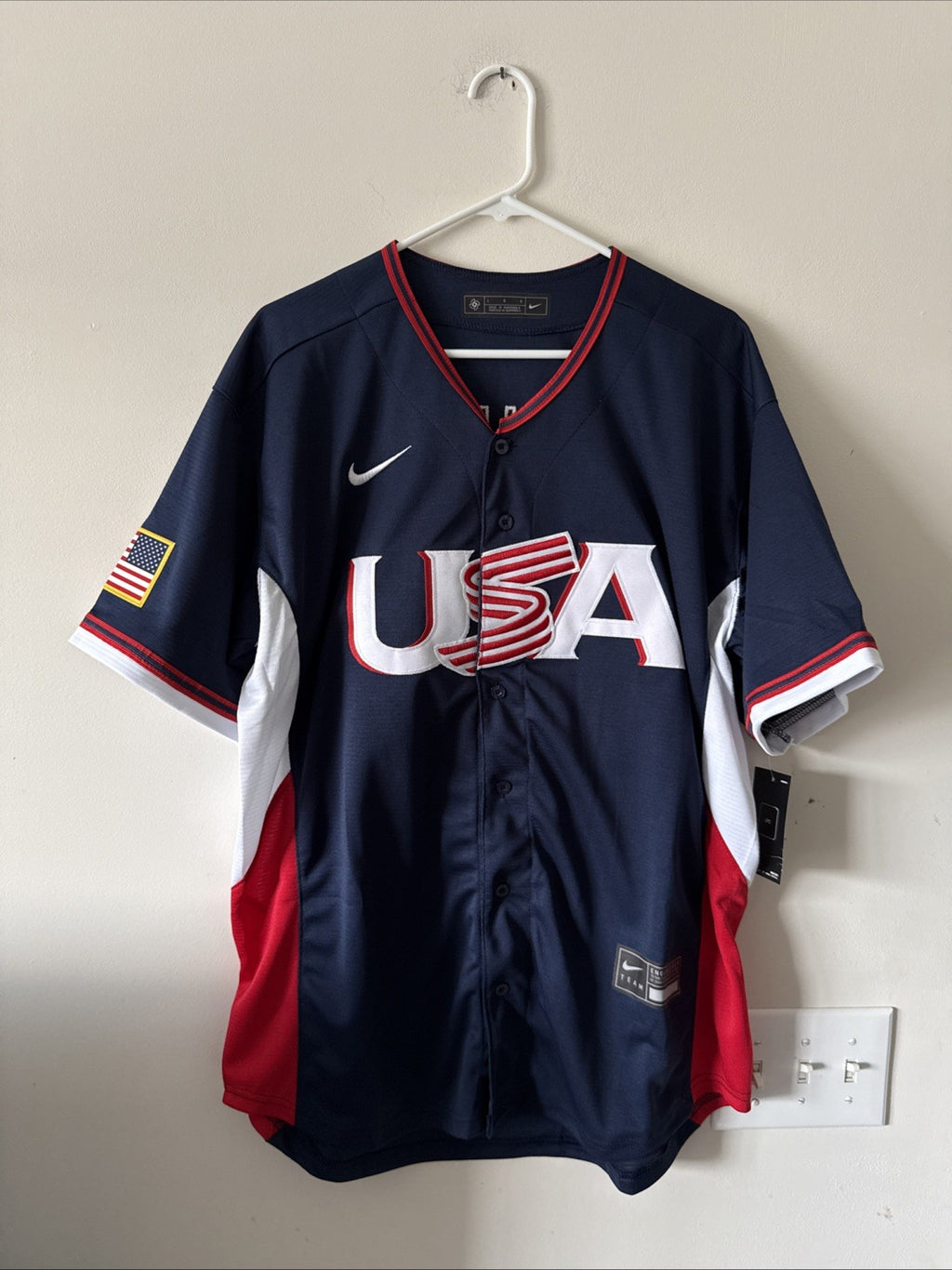 Men’s Nike Tarik Skubal #27 Team USA 2026 World Baseball Classic Jersey Sz L NWT