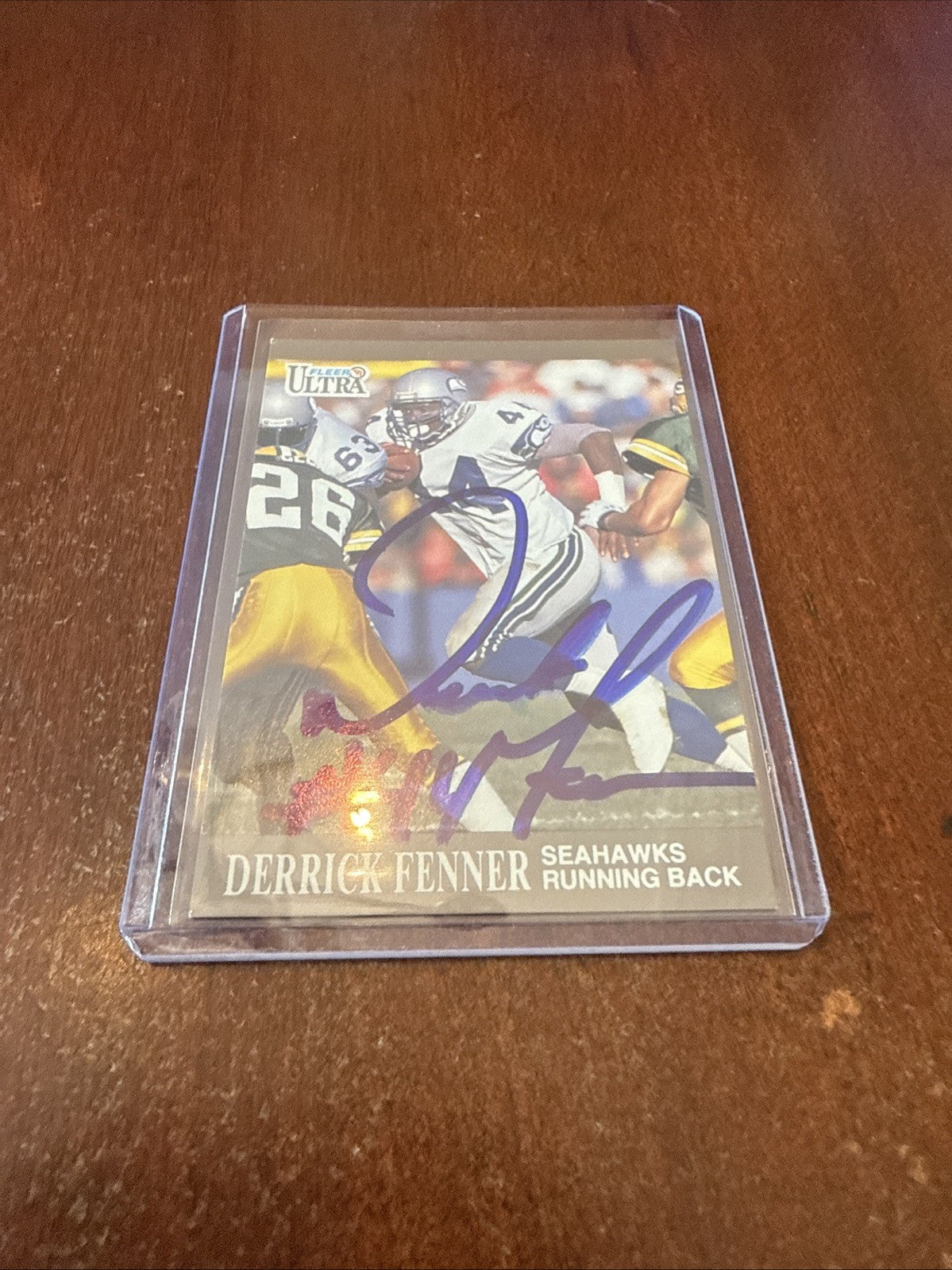 1991 Fleer Ultra - Derrick Fenner #134 Autograph