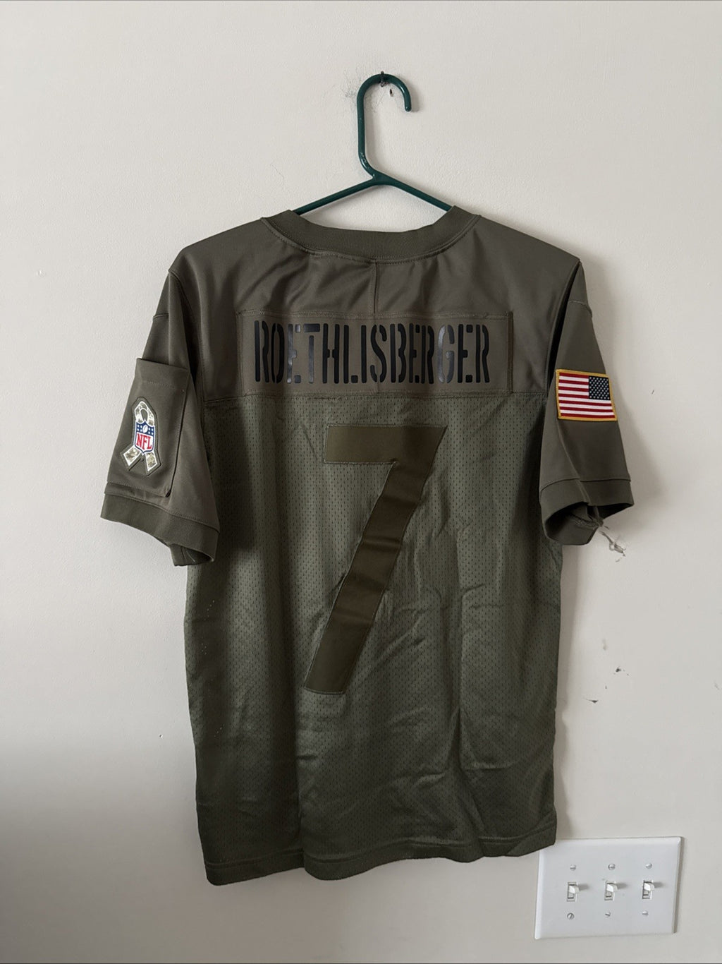 Men’s Nike Ben Roethlisberger #7 Steelers Salute to Service Lmtd Jersey Sz S