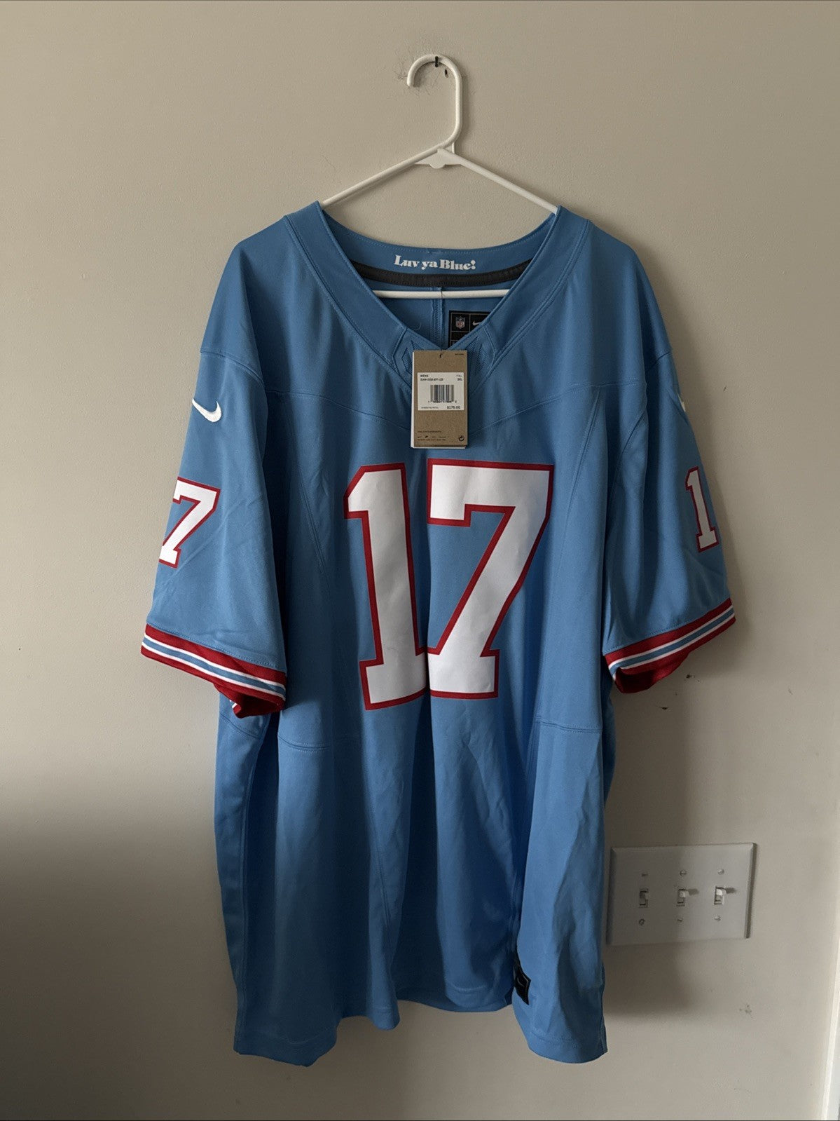 Men’s Nike Ryan Tannehill #17 Tennessee Titans Vapor Lmtd Alt Jersey Sz 3XL NWT