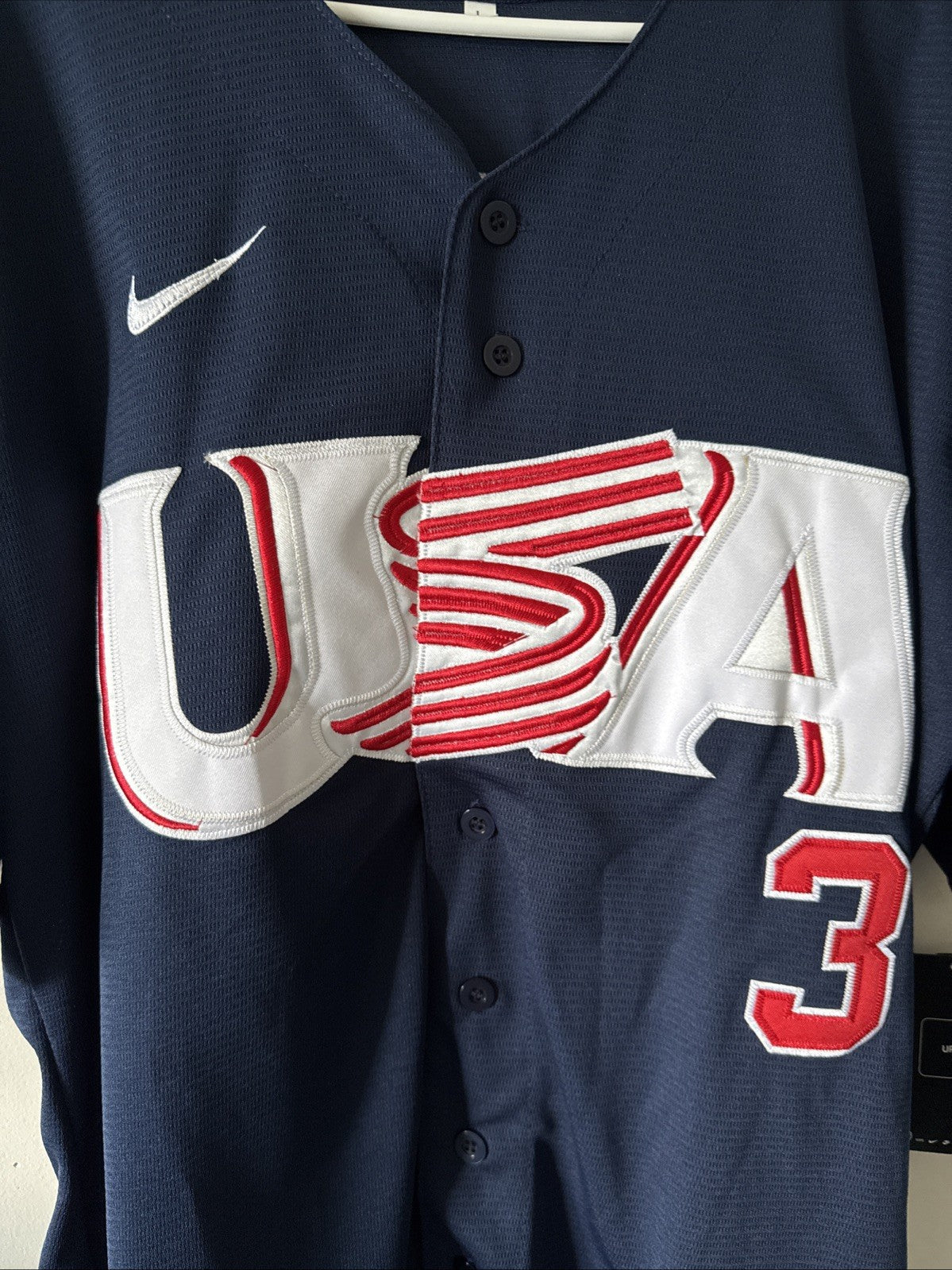 Men’s Nike MOOKIE BETTS #3 Team USA World Baseball Classic Jersey Sz L NWT RARE