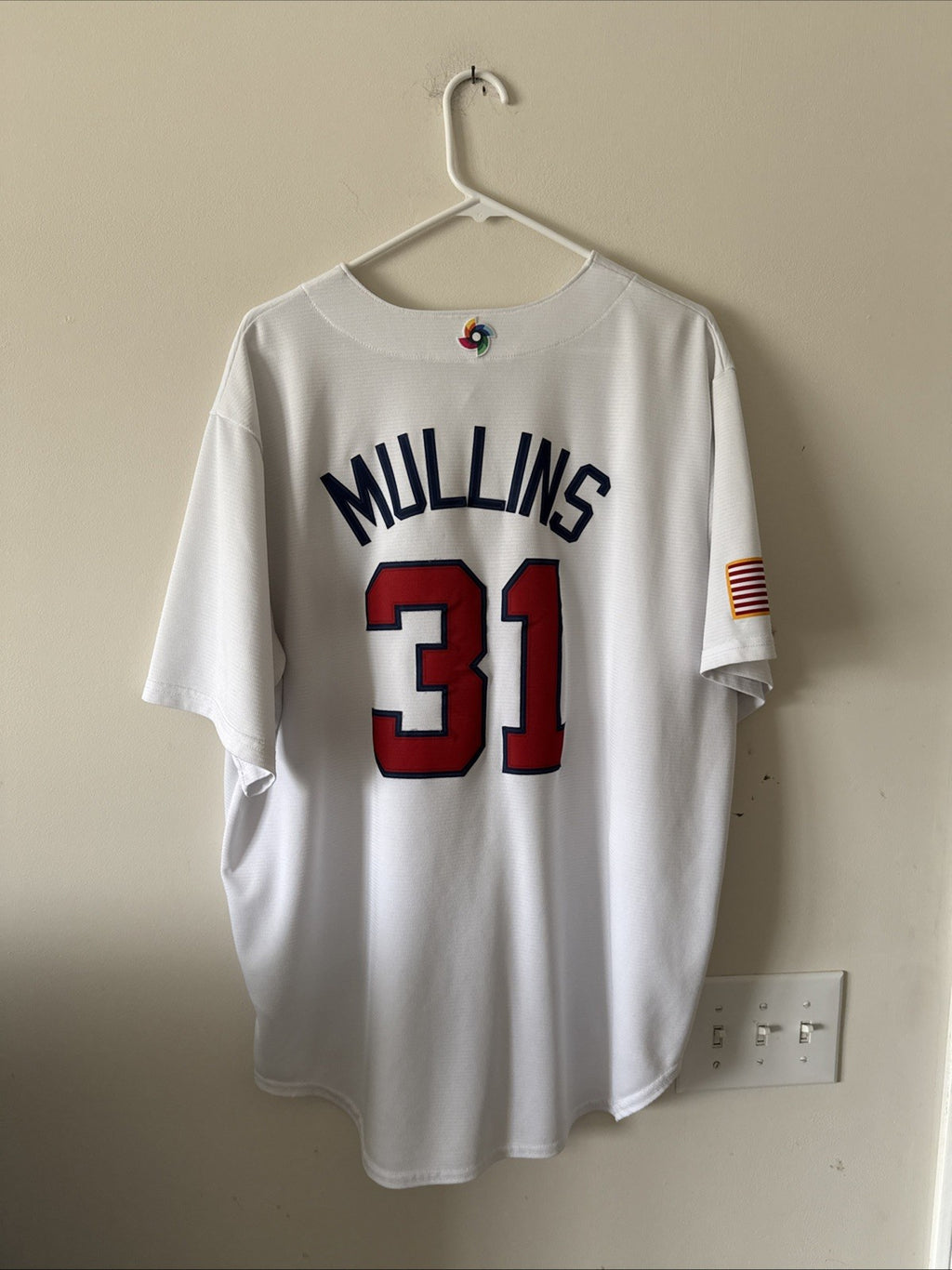 Men’s Nike Cedric Mullins #31 Team USA WBC Home Baseball Jersey Sz XL - RARE