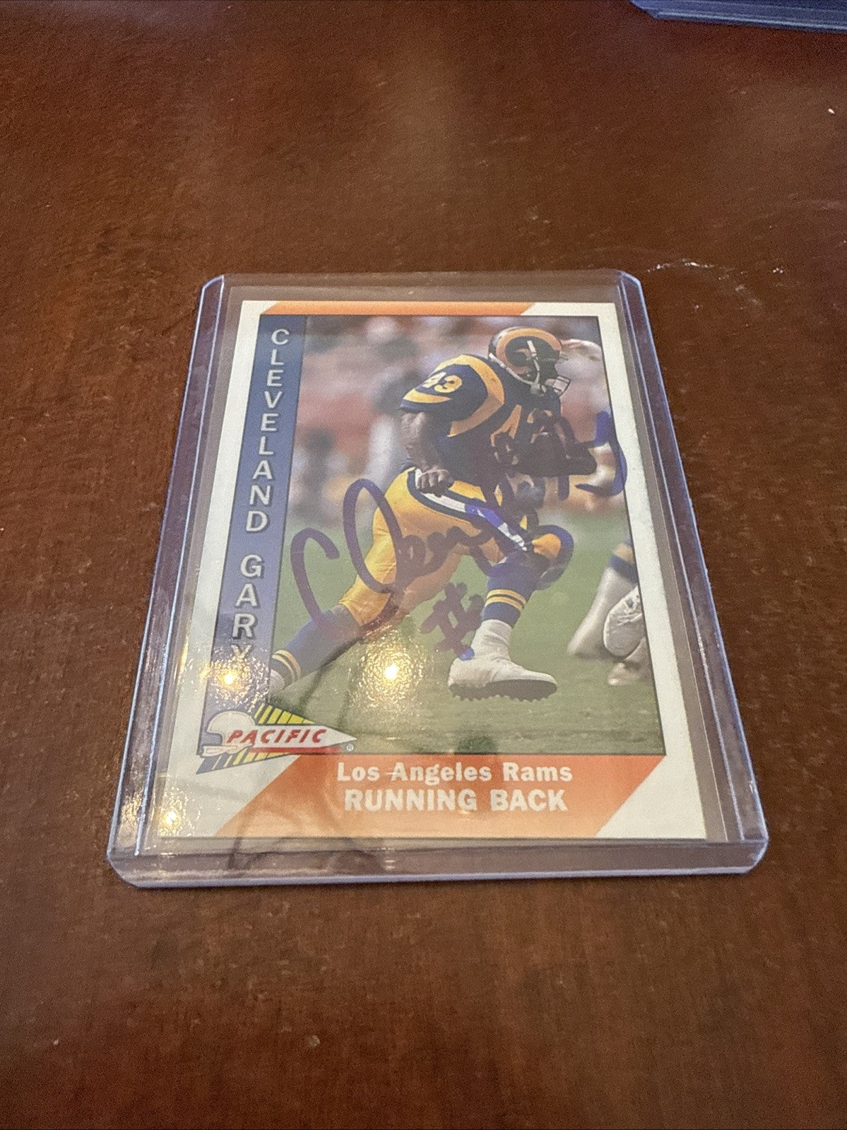 1991 Pacific - Cleveland Gary #251 Autograph