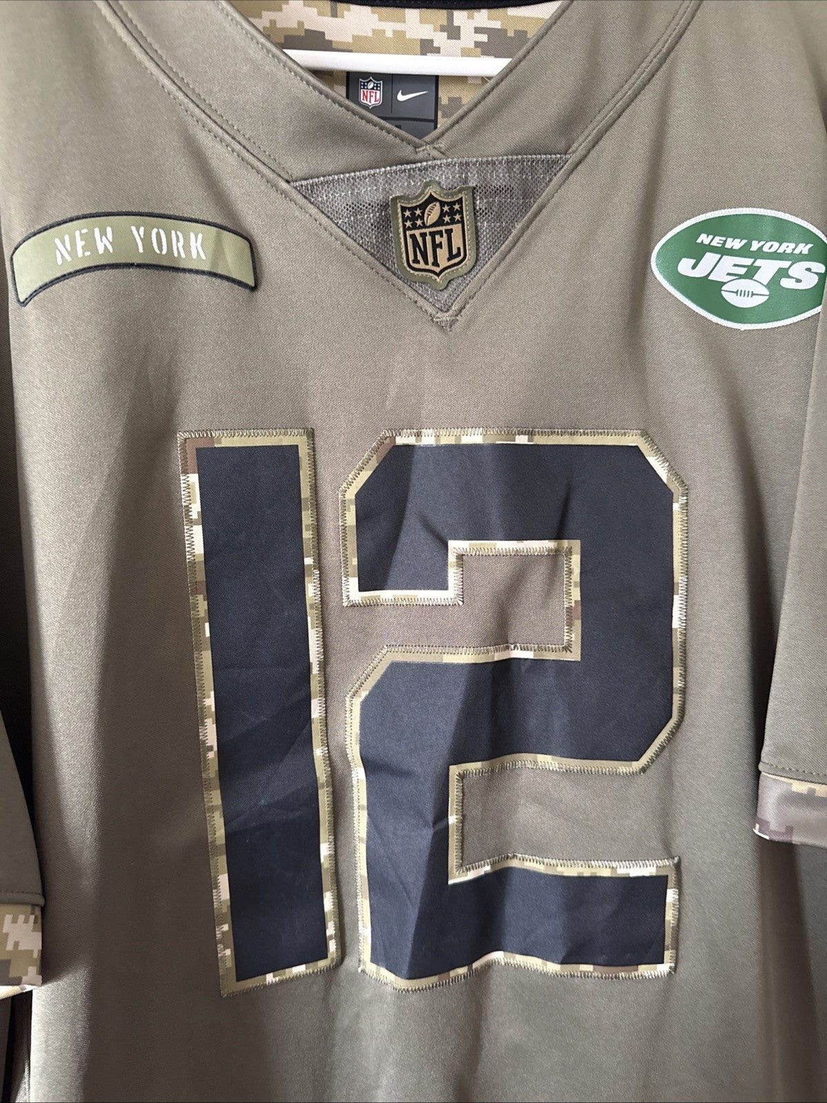 Men’s Nike Joe Namath #12 New York Jets Salute To Service NFL Jersey Sz XL RARE