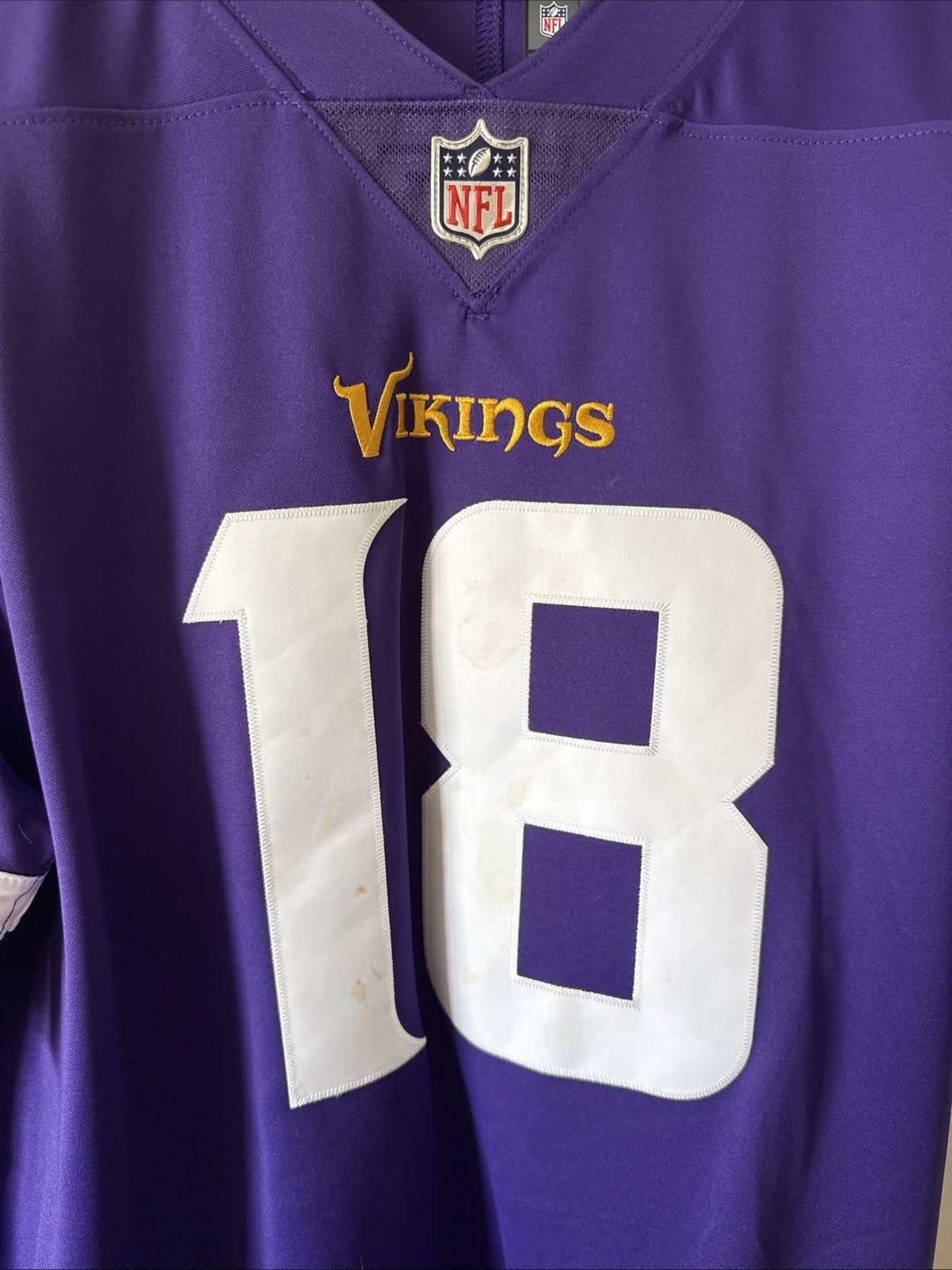 Men’s Nike Justin Jefferson #18 Minnesota Vikings Vapor Lmtd Jersey Size XL RARE