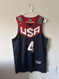 Men’s Nike Stephen Curry #4 Team USA 2014 Olympics FIBA Jersey Sz S - Blue RARE