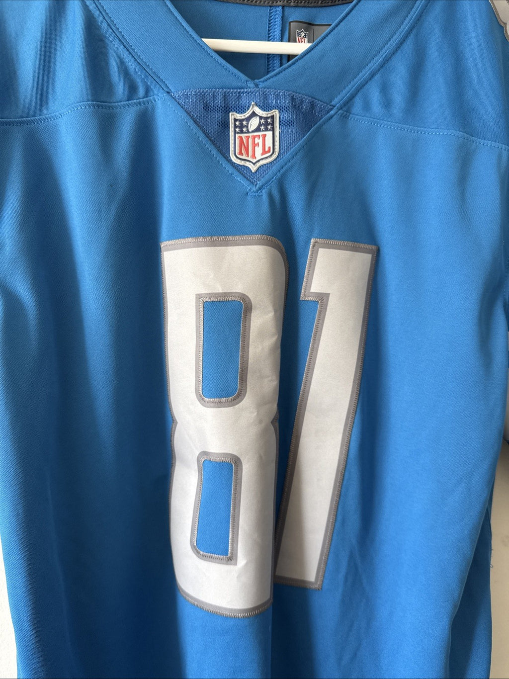 Men’s Nike Calvin Johnson #81 Detroit Lions Vapor Limited Jersey Sz M Blue RARE
