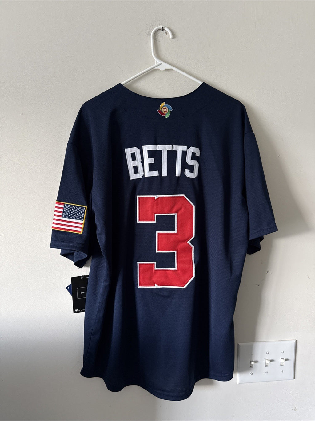 Men’s Nike MOOKIE BETTS #3 Team USA World Baseball Classic Jersey Sz L NWT RARE